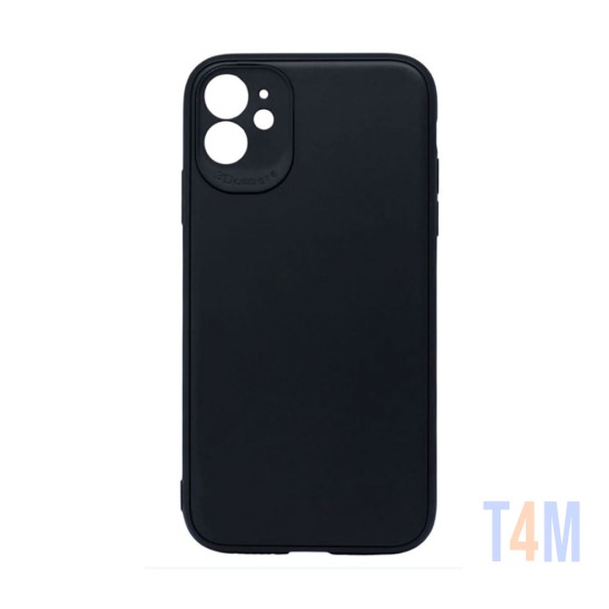 Capa de Silicone Macia com Moldura de Câmera para Apple iPhone 11 Preta